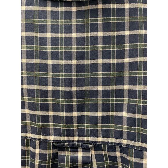 Chaps by Ralph Lauren men’s button up long sleeve shirt plaid‎ blue white size M - Picture 5 of 5